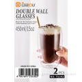 Lilayou amazon стеклянный стакан 450 мл с двойными стенками